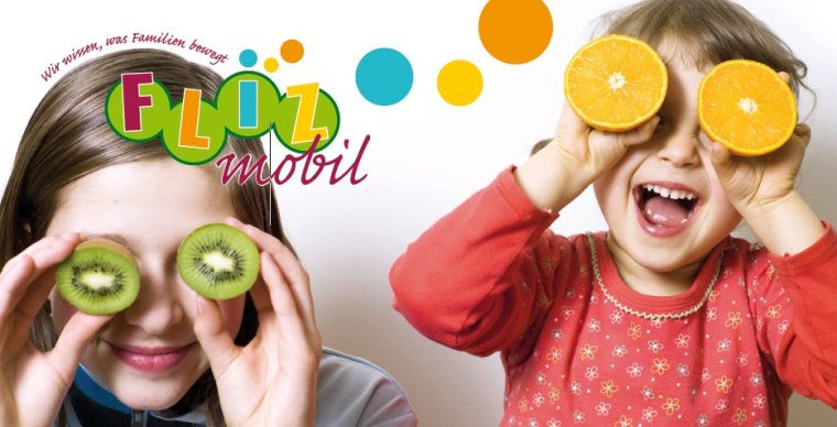 Kinder zum Thema gesunde Ernährung FLIZmobil: Wir bitten zu Tisch!
