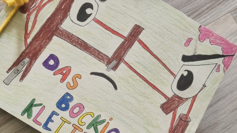 Bild vom bockigen Klettergerüst