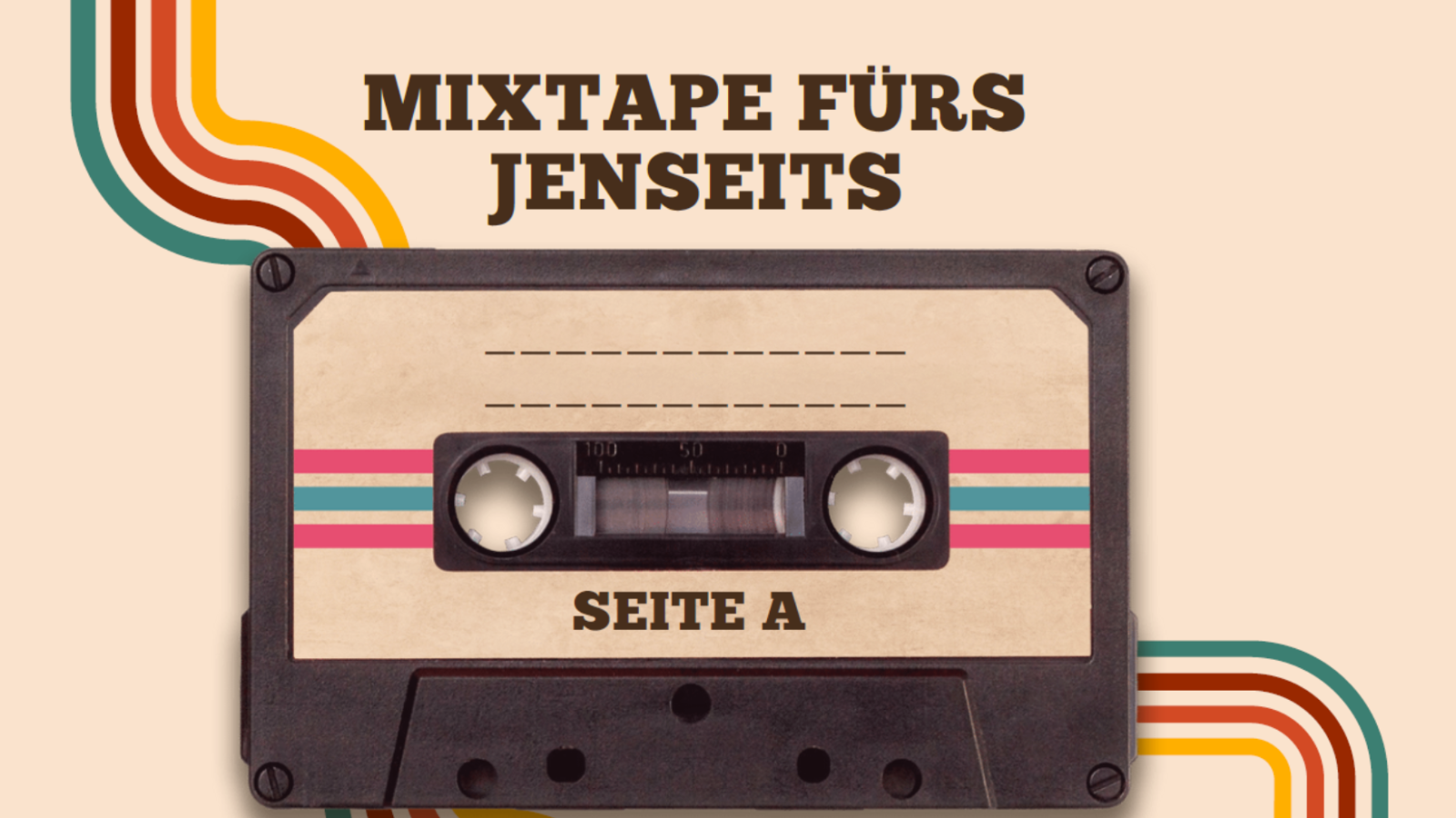 Eine Kassette und die Überschrift 