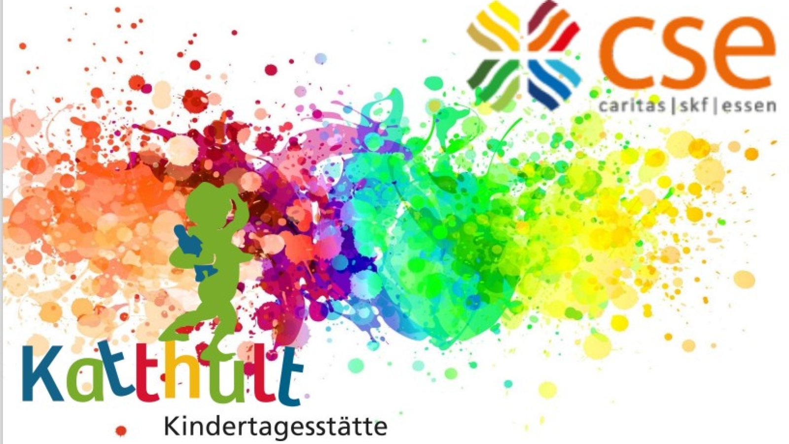 Bunter Hintergrund mit den Logos cse und Katthult