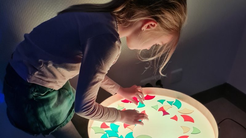 Motiv zum Thema: Neuer Snoezelraum im Familienzentrum Hoppetosse