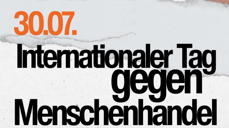 Motiv zum Thema: Heute ist der Internationale Tag gegen Menschenhandel!