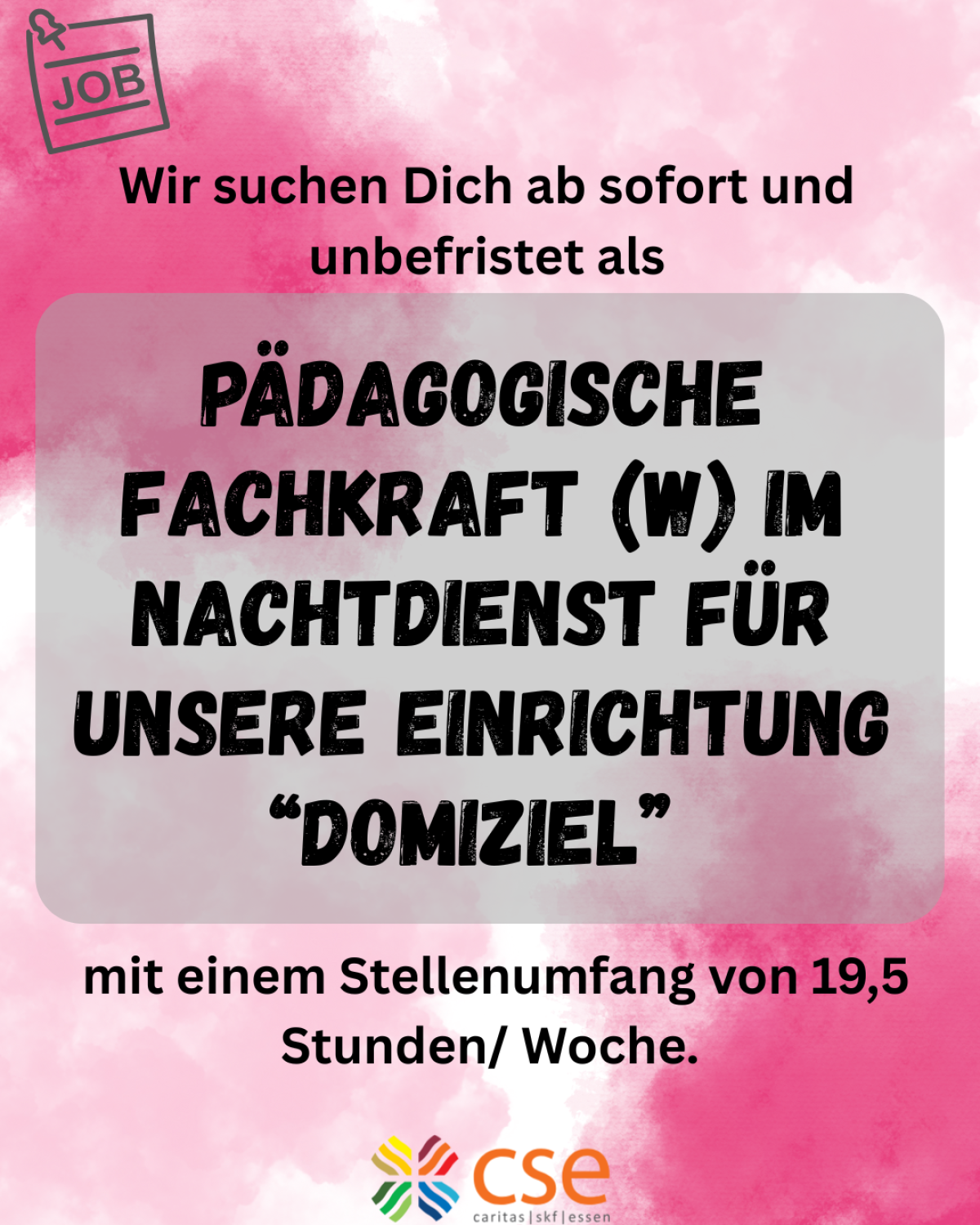 Stellenausschreibung Domiziel 