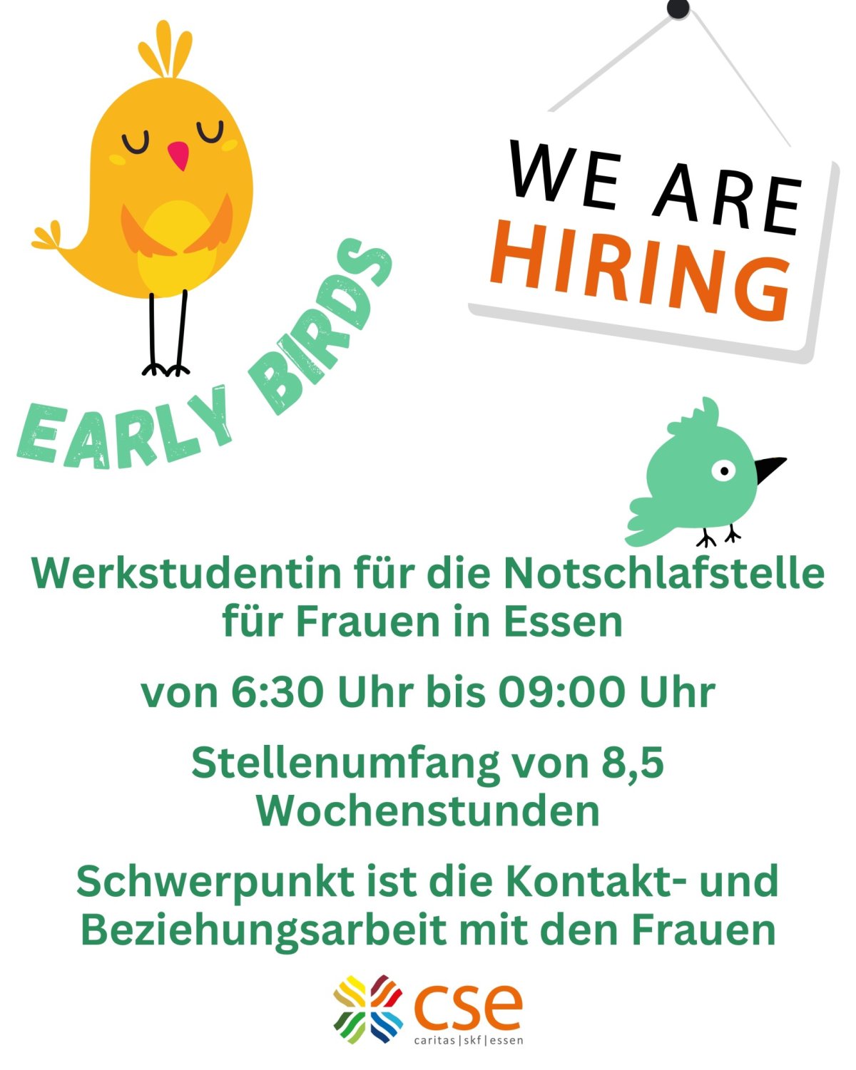 Stellenausschreibung Werkstudentin Notschlafstelle für Frauen