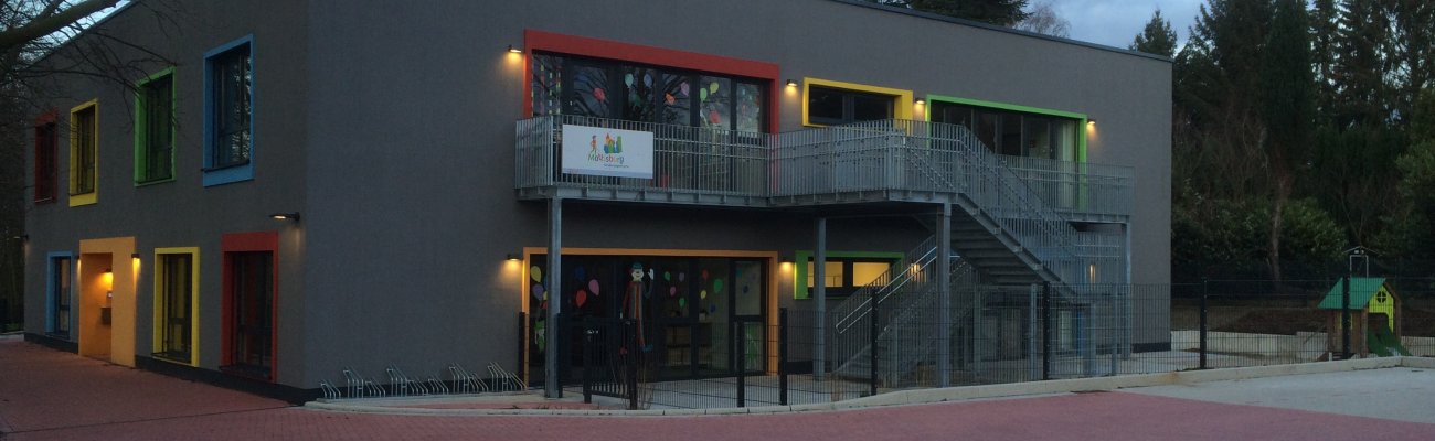 Außenansicht des Gebäudes Familienzentrum Mattisburg